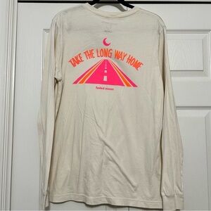 Faded Moon Take‎ the Long Way Home Long Sleeve T-shirt Size Large EUC